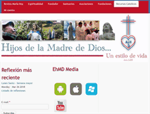 Tablet Screenshot of hijosdelamadrededios.com